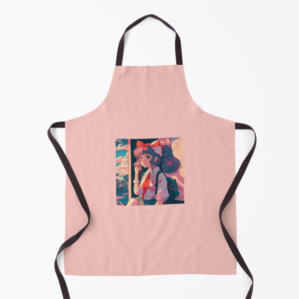 Item preview, Aesthetic Retro Anime Girl designed and sold by InkStation24.