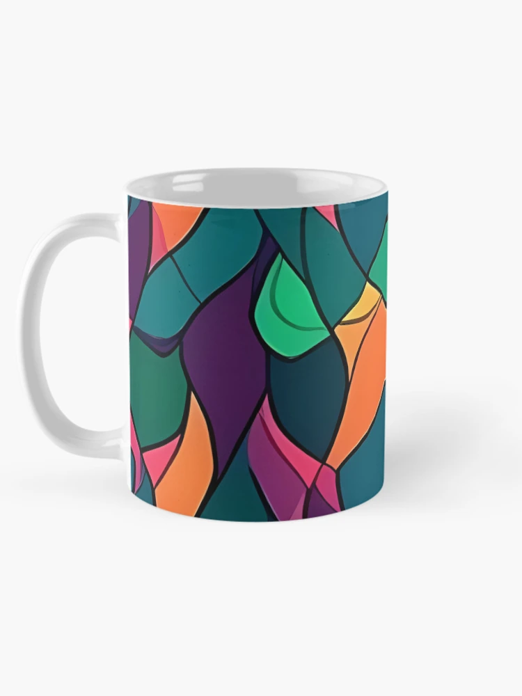 Thumbnail 5 of 6, Coffee Mug, Vibrant Pattern designed and sold by InfinityPattern.