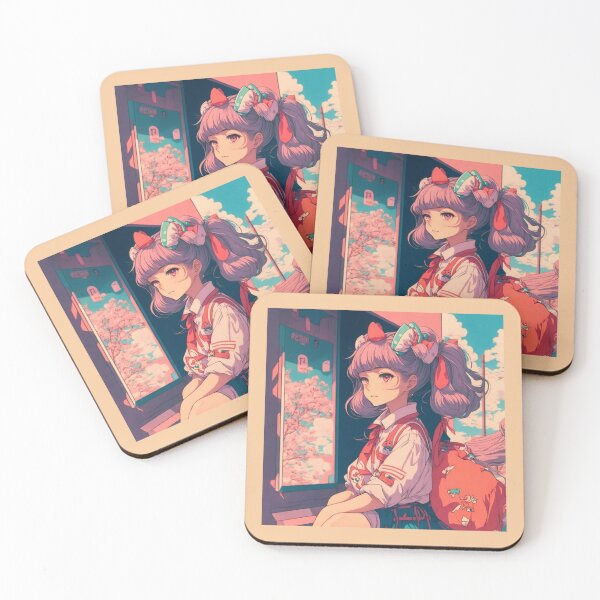 Item preview, Aesthetic Retro Anime Girl designed and sold by InkStation24.