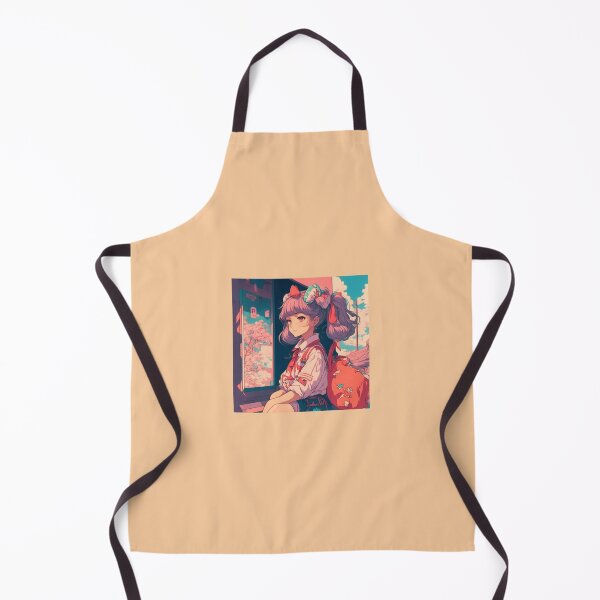 Item preview, Aesthetic Retro Anime Girl designed and sold by InkStation24.
