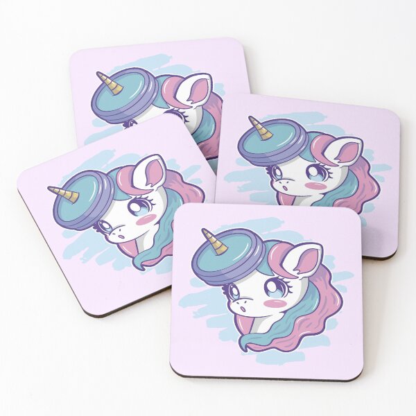 Item preview, Kawaii Unicorn Weightlifting - Unicorn designed and sold by YueHeng Creates ⭐⭐⭐⭐⭐.