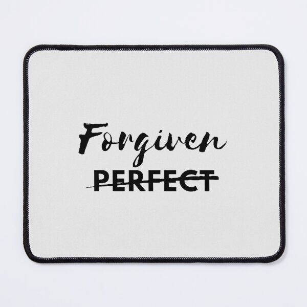 Item preview, Not Perfect Just Forgiven | 1 John 1 9 | Hebrews 8 12 bible verse designed and sold by Faith at Work.