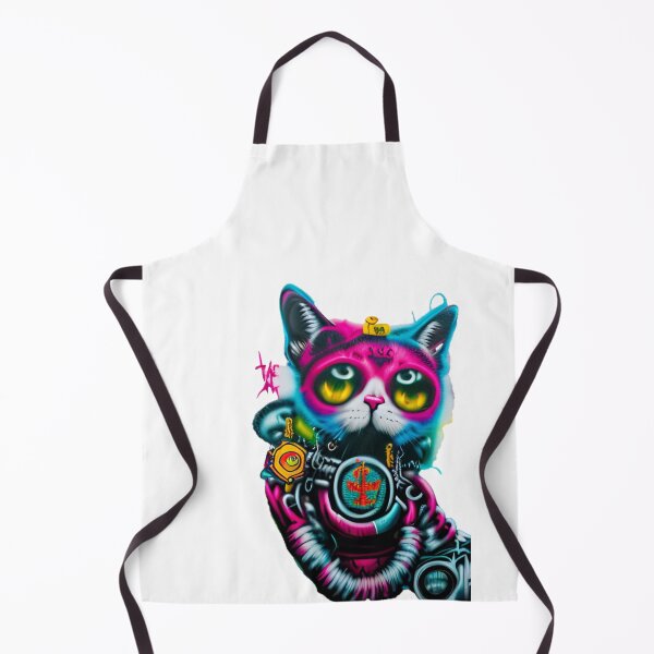 Item preview, Pink and Blue Apocalypse Cat designed and sold by Bloomin' Arty Families.