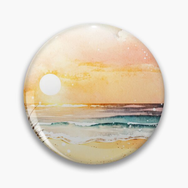 Item preview, Watercolor: Sunset Beach2 designed and sold by TaraTs.