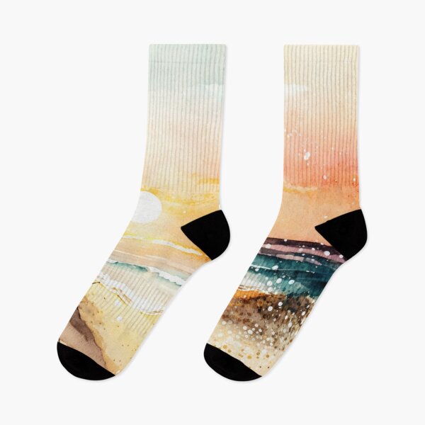 Item preview, Watercolor: Sunset Beach2 designed and sold by TaraTs.