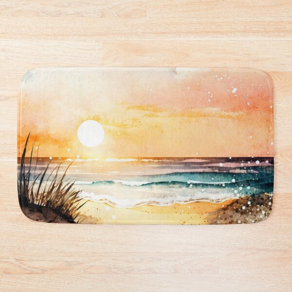 Item preview, Watercolor: Sunset Beach2 designed and sold by TaraTs.