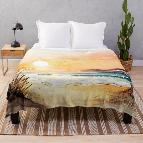 Item preview, Watercolor: Sunset Beach2 designed and sold by TaraTs.