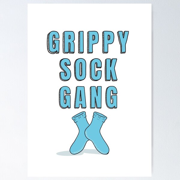 Grippy Sock Jail Art Board Print for Sale by emma-michal