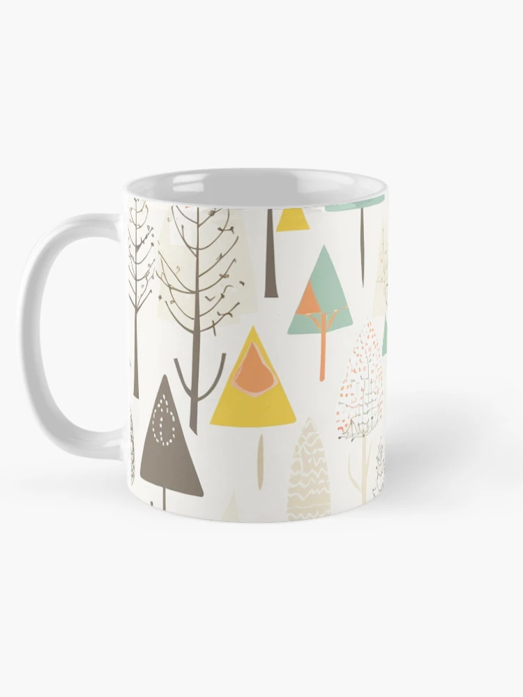 Thumbnail 5 of 6, Coffee Mug, Tree Mix Pattern designed and sold by InfinityPattern.