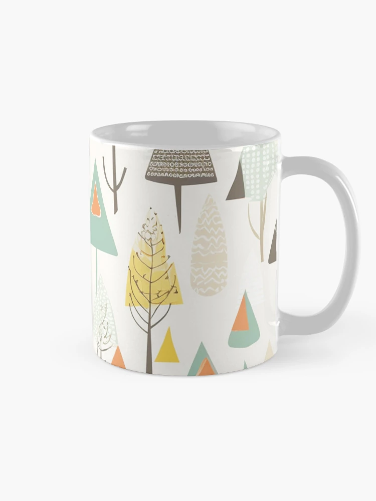 Thumbnail 3 of 6, Coffee Mug, Tree Mix Pattern designed and sold by InfinityPattern.