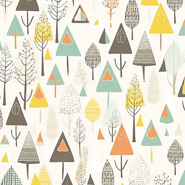 Artwork thumbnail, Tree Mix Pattern by InfinityPattern
