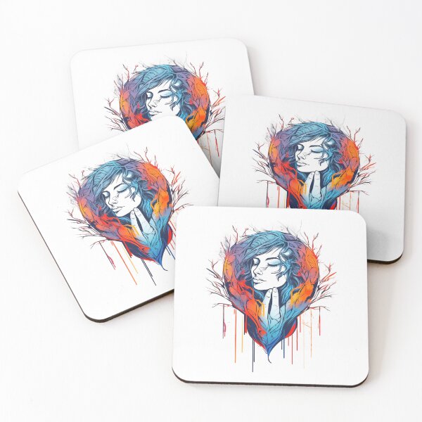 Item preview, woman with her eyes closed - Different logo size, position? Email me - designed and sold by Picture-Art.