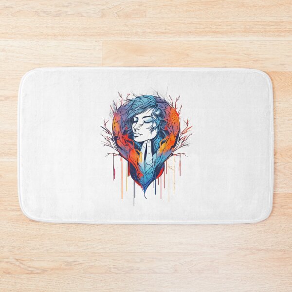 Item preview, woman with her eyes closed - Different logo size, position? Email me - designed and sold by Picture-Art.
