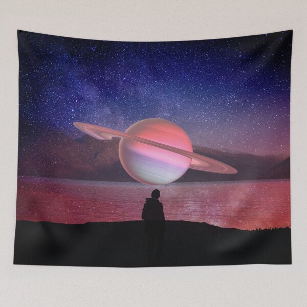 Artikelvorschau, Schwebender Planet Saturn entworfen und verkauft von pensational.