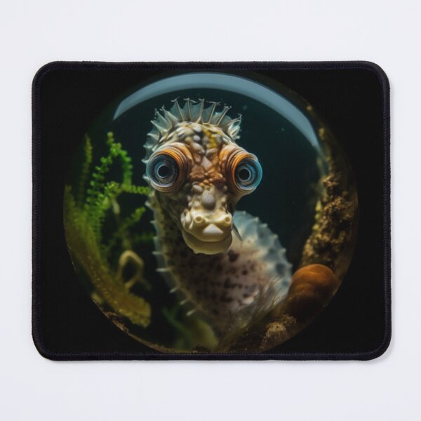 Item preview, Aqua Encounter: Up Close with a Mesmerizing Seahorse Waltz designed and sold by luvablelifeform.
