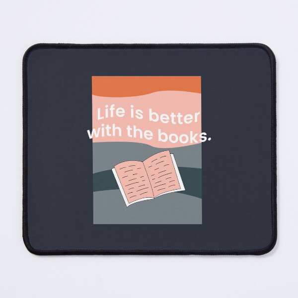 Item preview, LIFE IS BETTER WITH BOOKS FOR BOOK LOVERS AND READERS designed and sold by The Bookworm Store.
