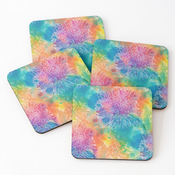Item preview, Floral Rainbow Tie-Dye Style designed and sold by enolachen.