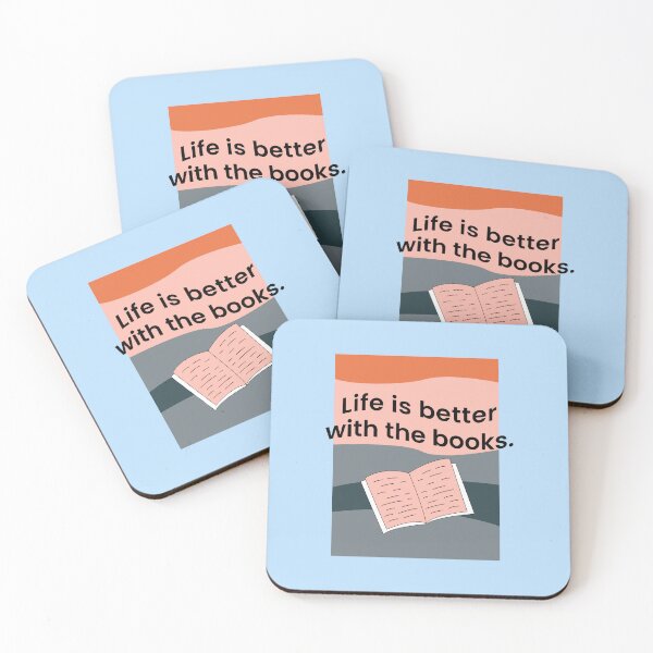 Item preview, LIFE IS BETTER WITH BOOKS FOR BOOK LOVERS AND READERS designed and sold by The Bookworm Store.