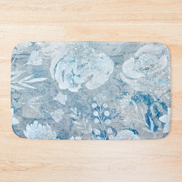 Item preview, Iridescent Effect Light Blue Floral Pattern designed and sold by WOW TeesAndThings.