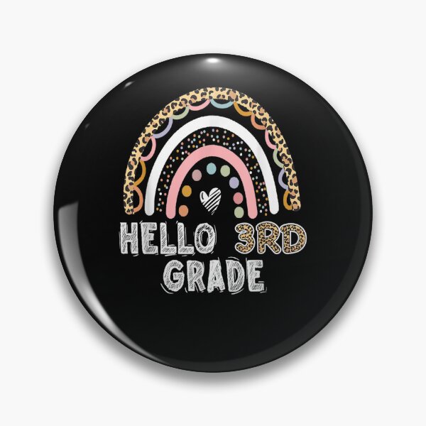 Item preview, Hello 3rd Grade Leopard Rainbow Back To School Teacher Girls T-Shirt designed and sold by TiffanyHarrisa.