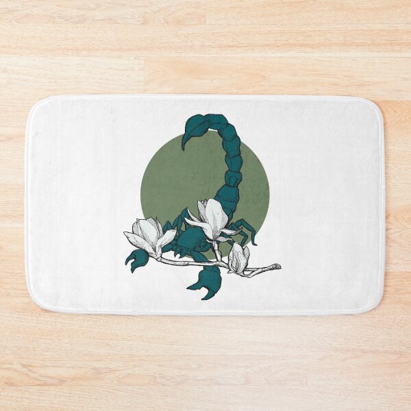 Item preview, Scorpio with Magnolia Branch with Circle Green Zodiac Sign designed and sold by Anja Steiner.
