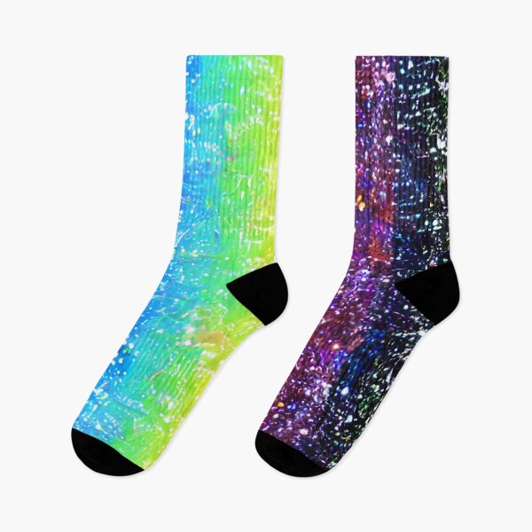 Item preview, Faux Glitter Rainbow Stripes Unicorn Pattern designed and sold by WOW TeesAndThings.