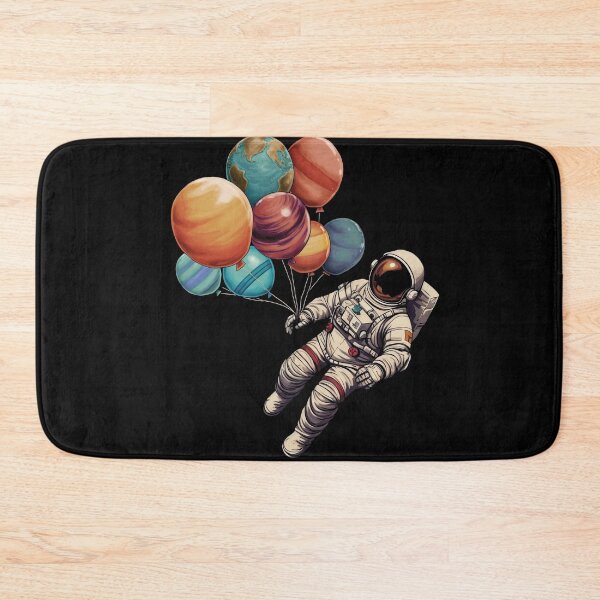 Item preview, Astronaut Holding Planet Balloons - Astronaut designed and sold by YueHeng Creates ⭐⭐⭐⭐⭐.