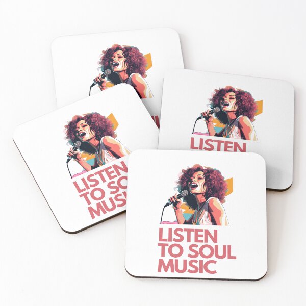 Item preview, 'Listen to soul music' street art print of a disco funk soul singer designed and sold by SupremeandSuper.
