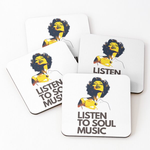 Item preview, 'Listen to soul music' street art print of a disco funk soul singer designed and sold by SupremeandSuper.