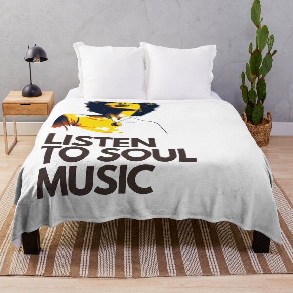 Item preview, 'Listen to soul music' street art print of a disco funk soul singer designed and sold by SupremeandSuper.
