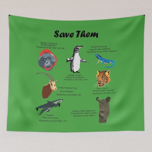 Item preview, Endangered Species - Save Them designed and sold by DesignsbyJBird.
