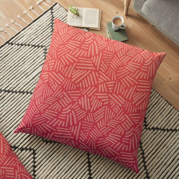 Sunset Jungle Foliage Floor Pillow