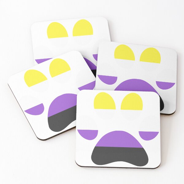Item preview, Nonbinary Pride Paw designed and sold by Defective_D0G.