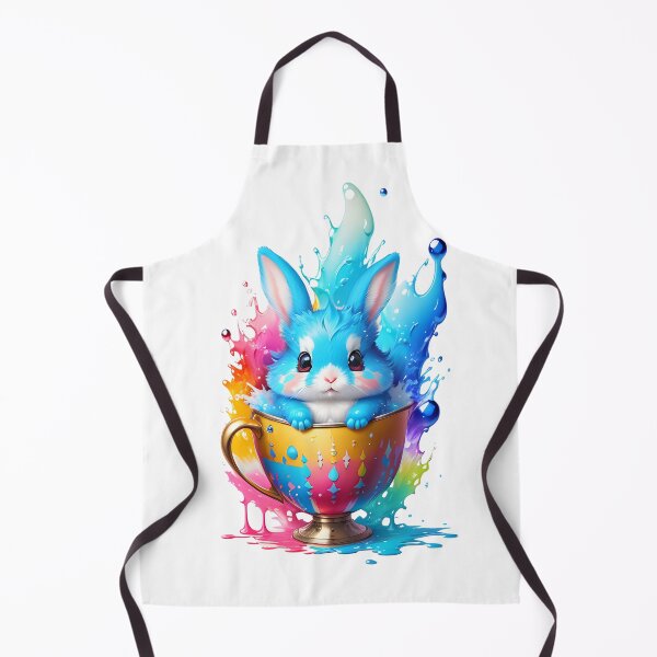Item preview, blue rabbit in a cup designed and sold by DStudioArt.