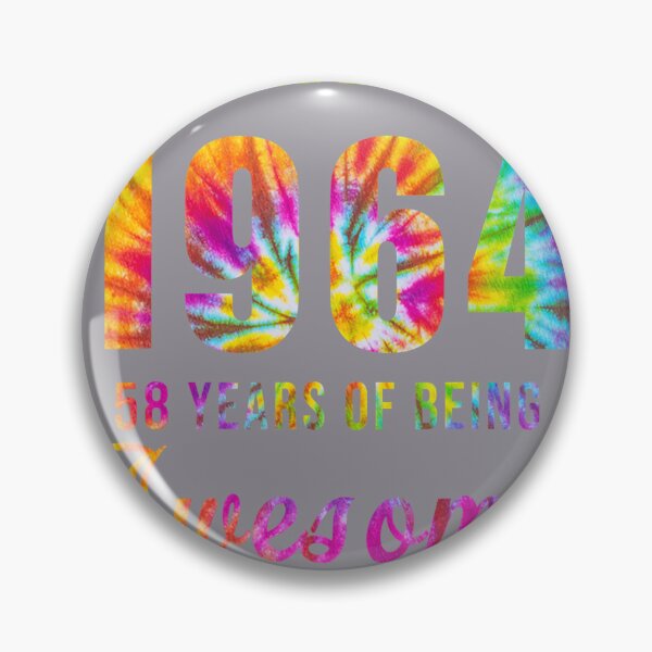 Item preview, 58 Years Old 58th Birthday 1964 Tie Dye Awesome 	 	 designed and sold by biqmouwsq46.