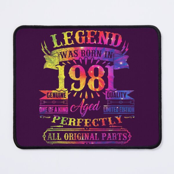 Item preview, Legend Was Born In 1981 41 Year Old 41st Birthday Tie Dye designed and sold by gizxlngv44.
