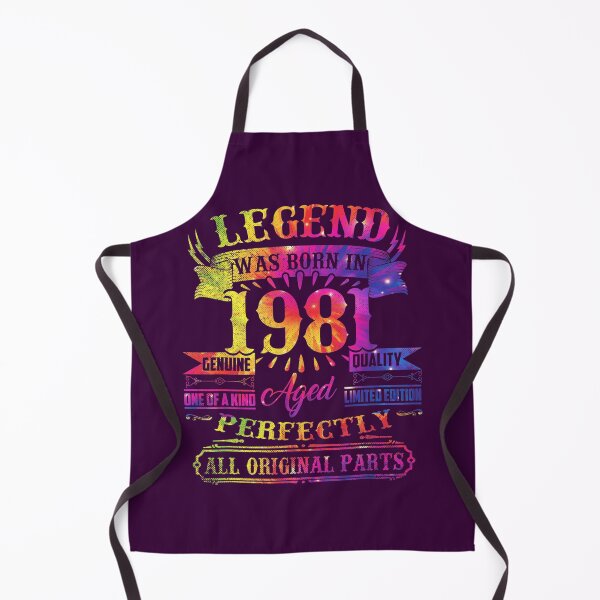 Item preview, Legend Was Born In 1981 41 Year Old 41st Birthday Tie Dye designed and sold by gizxlngv44.