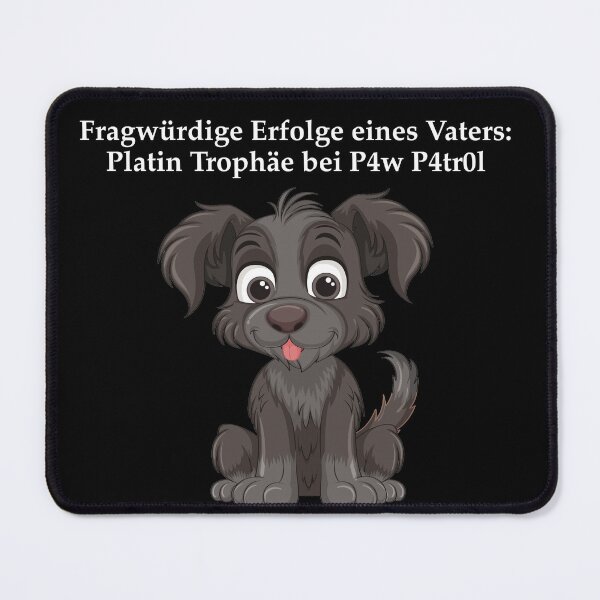Item preview, Platinum Trophy P4w P4tr0l Mongrel designed and sold by pfalsdorf-it.