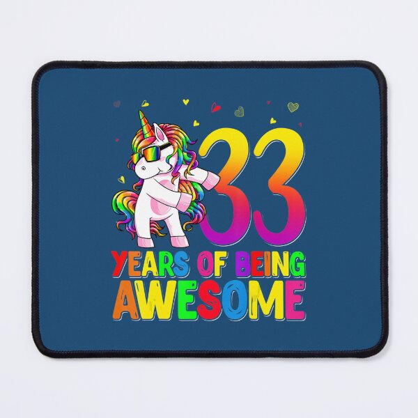 Item preview, 33 Years Old Birthday Unicorn Flossing 33rd Birthday Unicorn 	 	 designed and sold by ezhargstkr38.