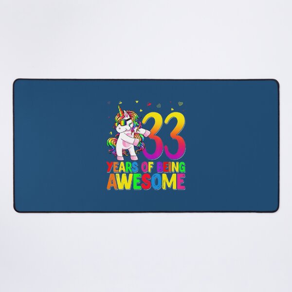 Item preview, 33 Years Old Birthday Unicorn Flossing 33rd Birthday Unicorn 	 	 designed and sold by ezhargstkr38.