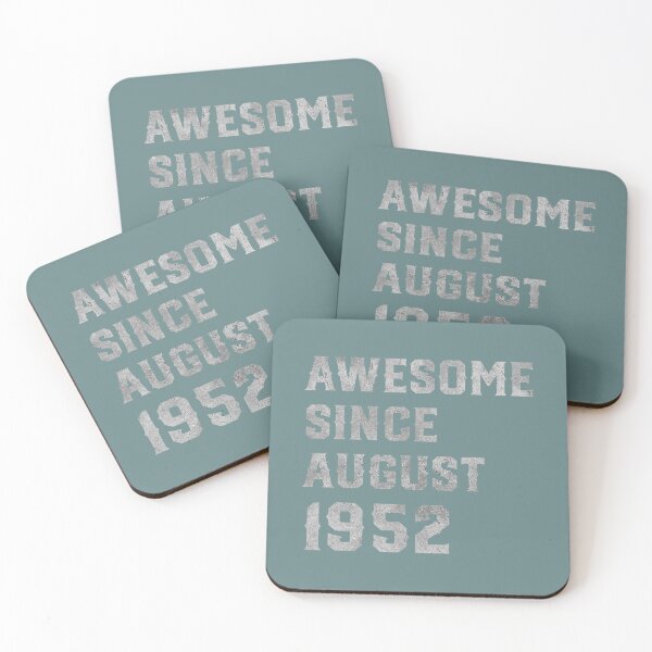 Item preview, 69th Birthday 	 69 Years Old Awesome Since August 1952 	 DM60738	 designed and sold by oncawjemtdb88.