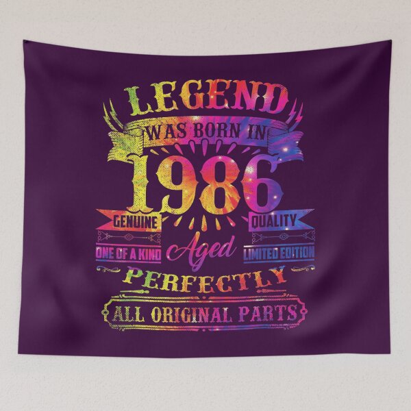 Item preview, Legend Was Born In 1986 36 Year Old 36th Birthday Tie Dye 	 	 designed and sold by gizxlngv44.