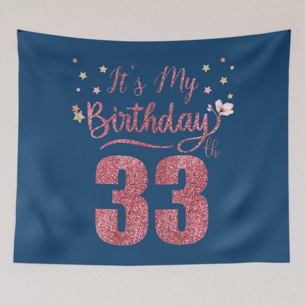 Item preview, 33 Years Old It's My Birthday Awesome Birthday Party 33th 33 	 	 designed and sold by ezhargstkr38.