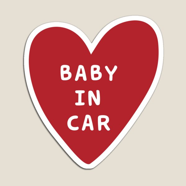 Item preview, Baby in Car - Simple Red Heart designed and sold by Liliandy.
