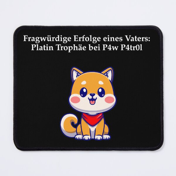Item preview, Platinum Trophy P4w P4tr0l Shiba Inu designed and sold by pfalsdorf-it.