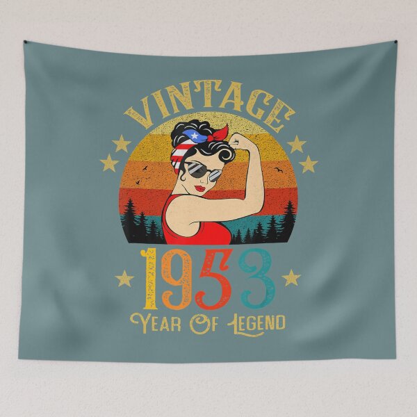Item preview, 69th Birthday 	 69 Years Old For 	 Retro Vintage 1953 	 	 designed and sold by oncawjemtdb88.