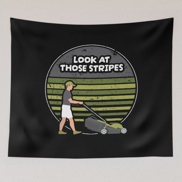 Item preview, Look At Those Stripes Lawn Mower Garden designed and sold by MooonTees.