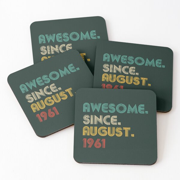 Item preview, 61 Year Old Awesome Since August 1961 	 61st Birthday 	 DM79075	 designed and sold by gqokkhzk64.