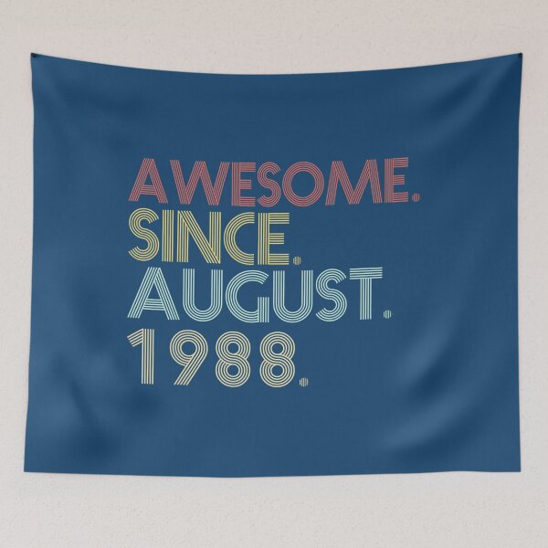 Item preview, 33rd Birthday - 33 Years Old Awesome Since August 1988 Retro 	 DM90465	 designed and sold by ezhargstkr38.