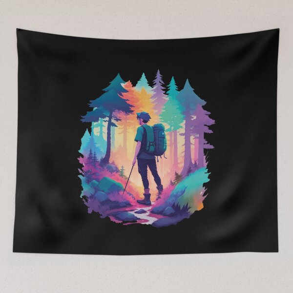 Item preview, Hiking Nature Hiking Vacation Hiker In The Forest designed and sold by LuminOrb.